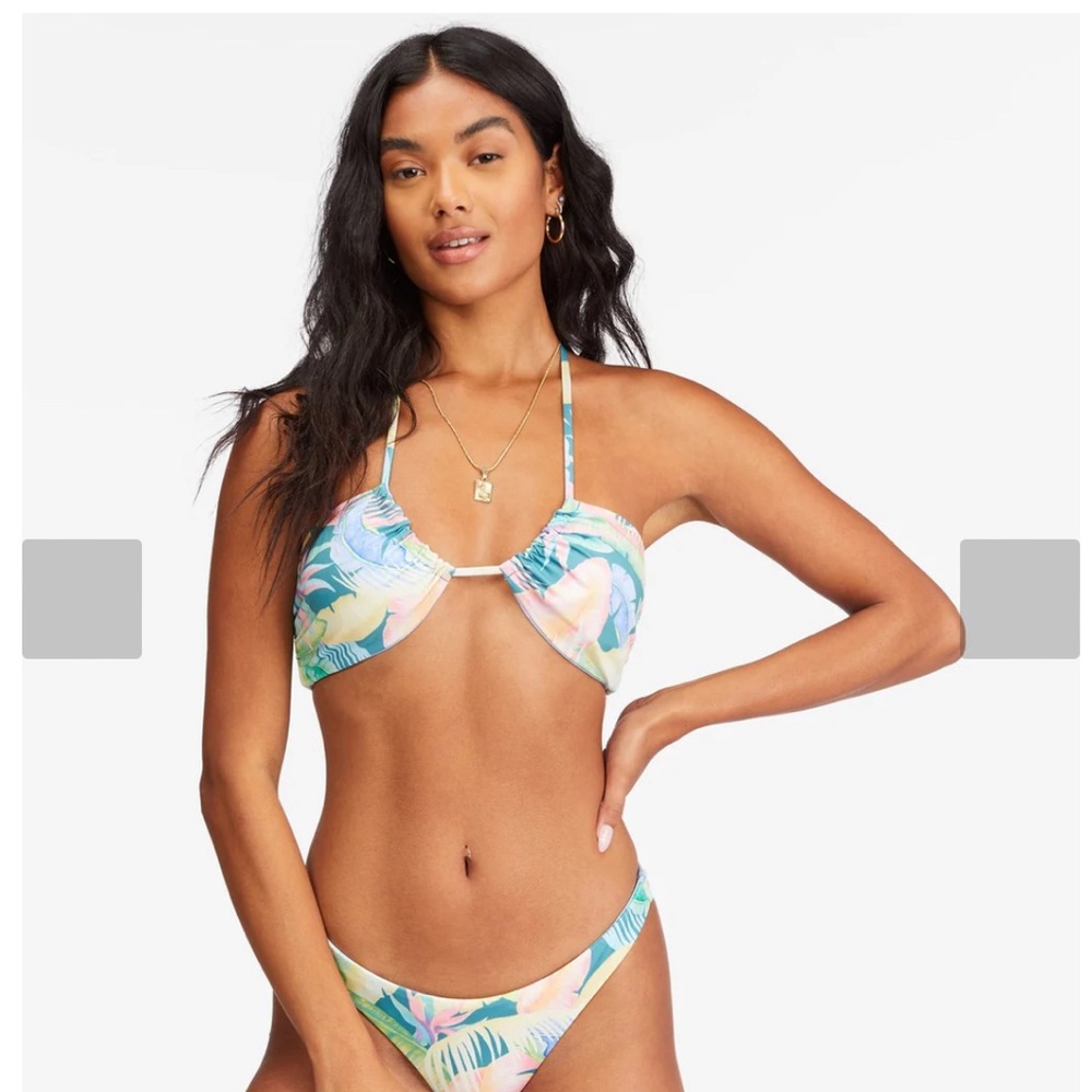 Billabong Womens Bikini Top Rides And Tides Bandeau Reversible